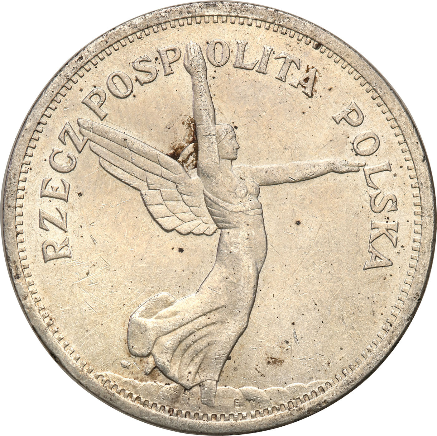 II RP. 5 złotych 1928 Nike ze znakiem mennicy - PIĘKNA